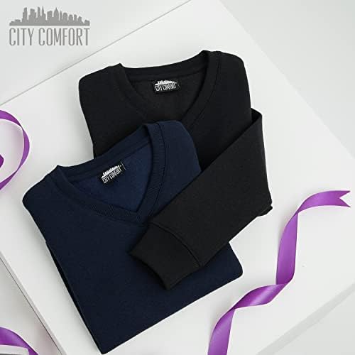 CityComfort Boys V Neck Sweatshirt With Long Cuffed Sleeves