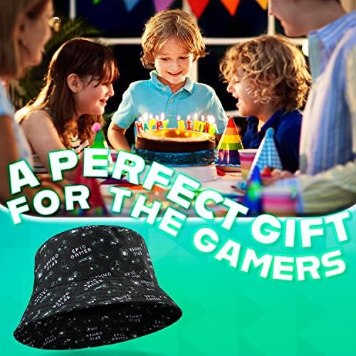 CityComfort Bucket Hat Kids Gamer Sun Hat For Boys And Girls Summer Hat Children's Sun Hats Sun Protection Breathable Beach Summer Accessories For Kids And Teens