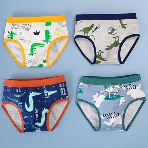Cogindss Xmrlvn Toddler Underwear Boys Briefs For Boys Cute Cartoon 2-9 Years 12 Pack