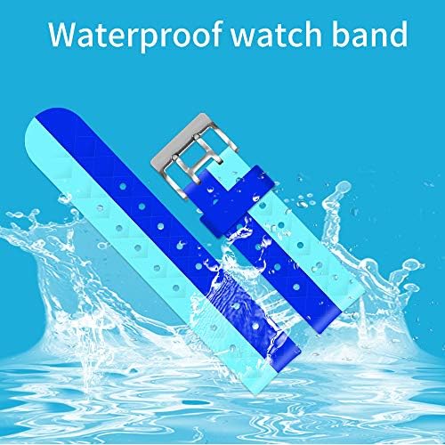 Coholl Kids Watch Replacement Bands Compatible With Kids Silicone Watch Strap 20mm