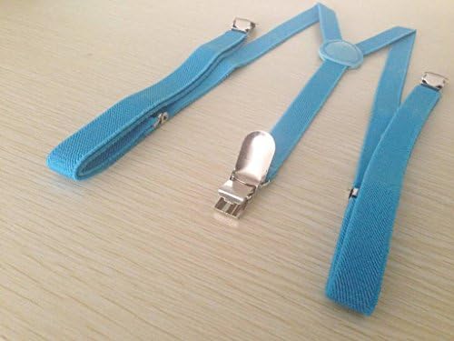 COMVIP Kids Adjustable Strap Solid Metal Clip Y-Back Braces Suspenders