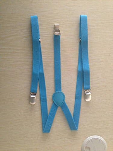COMVIP Kids Adjustable Strap Solid Metal Clip Y-Back Braces Suspenders