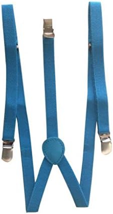 COMVIP Kids Adjustable Strap Solid Metal Clip Y-Back Braces Suspenders
