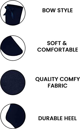 COSHAL® 3 Pairs Girls Knee High School Socks Cotton Socks With Fluffy Ribbons Bow Back To School Socks Uniform Party Wear Long Socks Girls Bow Knee High School Socks