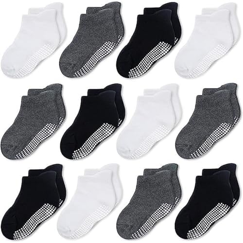 CozyWay Baby Non-Slip Baby Socks Toddler Socks With Grippers Ankle Style
