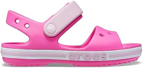 Crocs Bayaband Sandal K Electric Pink J2 UK