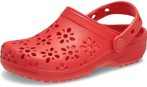 Crocs Unisex Kid's Classic Floral Cut Out Clog K