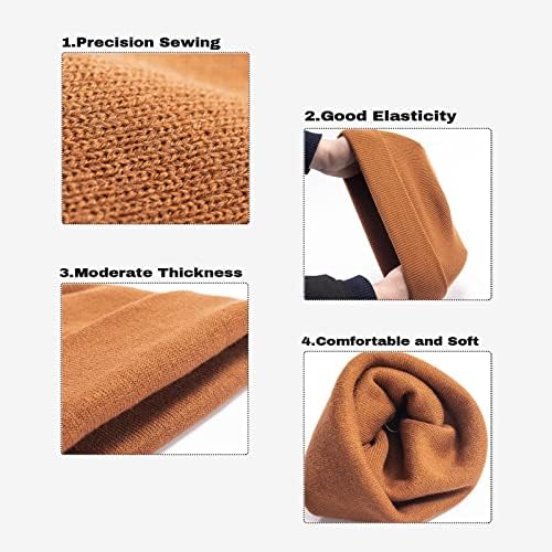 Custom Knitted Beanie Cap With Embroidered Text Logo And Print Image Personalized Design Winter Warm Hat Available In Black White Beige