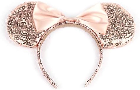 Cute Mickey Mouse Ears Headband Butterfly Glitter Hairband For Girls
