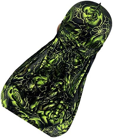 DaMohony Silky Durags With Long Tail For Men Women Waves Satin Doo Rag Satin Silky Durag Headscarf Soft Cap For Hair Waves
