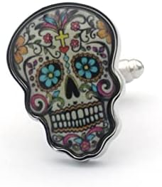 Day Of The Dead Dia De Los Muertos Hispanic Death Skull Cufflinks Cuff Links
