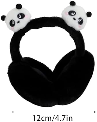Dcfbkl Cartoon Panda Ear Warmers Cute Ear Moving Outdoor Winter Activities Riding Skiing Keep Warm Outdoor Plush Earmuffs Winter Plush Earmuffs