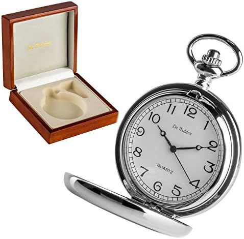 De Walden Boy's 1st Holy Communion Gift Engraved First Communion Pocket Watch For A Boy In Wooden Box