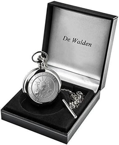 De Walden Boy's Engraved 1st Holy Communion Pocket Watch In Presentation Box MP