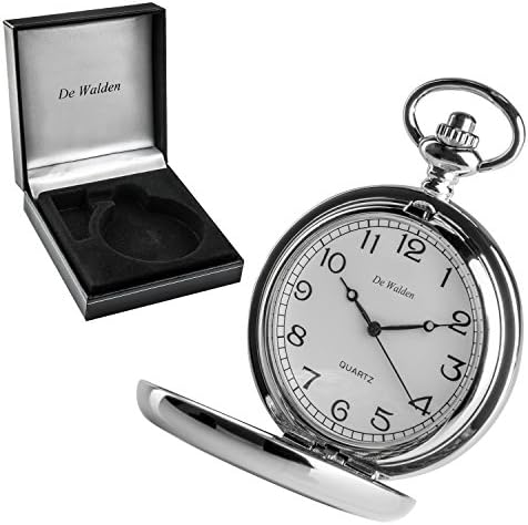 De Walden Boys 18th Birthday Gift Rugby Case Engraved Pocket Watch 18 Eighteenth Gifts