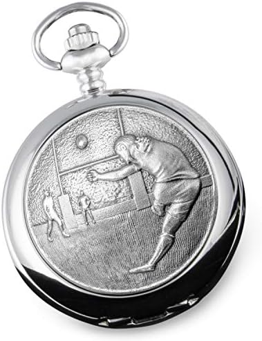 De Walden Boys 18th Birthday Gift Rugby Case Engraved Pocket Watch 18 Eighteenth Gifts