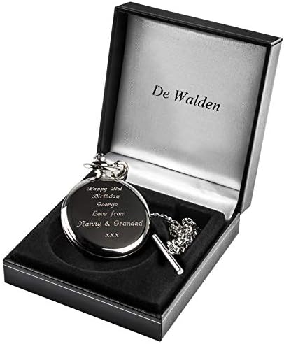 De Walden Godson Christening Engraved St Christopher Pocket Watch MP