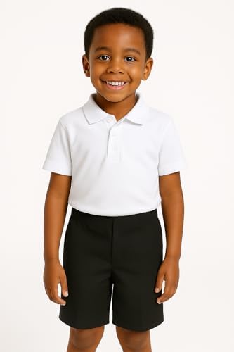 Deck And Beach 2pk Easy-On Full Elastic Pull-Up School Shorts (2-13 Yrs)