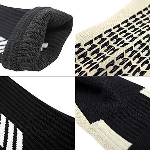 Dee Plus Kids Socks Anti Slip Boys Girls Football Socks Children Non-Slip Long Compression Sports Socks Rubber Pads Soccer Basketball Socks Running Outdoor For Age 6-11