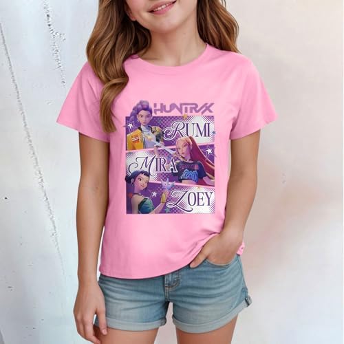 Demon Hunters Shirt For Girls Kids Top Fans Gifts Graphic T-Shirt
