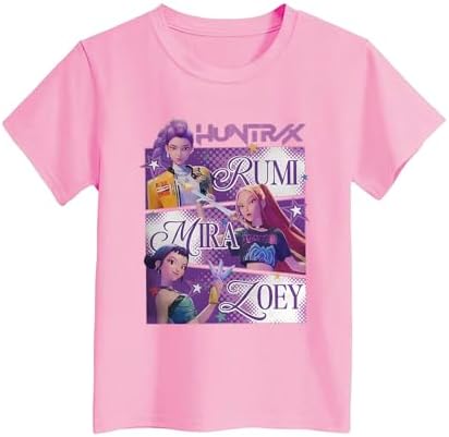 Demon Hunters Shirt For Girls Kids Top Fans Gifts Graphic T-Shirt