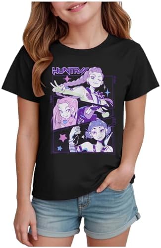 Demon Hunters Shirt for Girls Kids Top Graphic T-Shirt