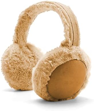 DERCLIVE Earmuff Winter Folding Warm Earwarmer Furry Earmuffs Ear Covers Warmer for Women Girls