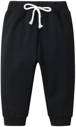 Derouetkia Baby Boy Trousers Unisex Harem Pants For Toddler Boys Pack Of 3