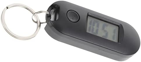 Digital Keyring Watch Key Ring Digital Clocks Boy Watches Hanging ES- Keychain For Students Children Clocks Small Carabiners Black Backpack