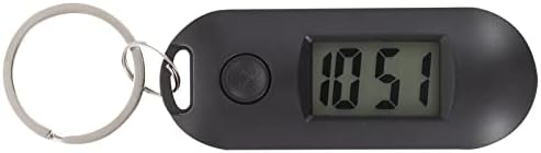 Digital Keyring Watch Key Ring Digital Clocks Boy Watches Hanging ES- Keychain for Students Children Clocks Small Carabiners Black Backpack