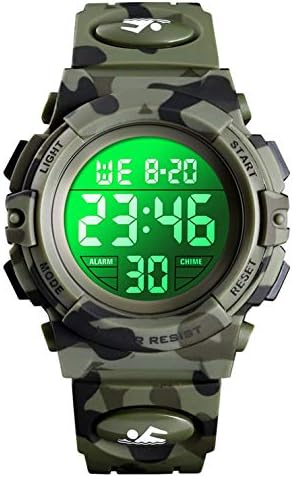 Digital Watch for Boys Waterproof Sports Watch Children's Watches with Alarm Clock Stopwatch 12-24H Electronic Children's Watches LED Watch for Junior Teenagers