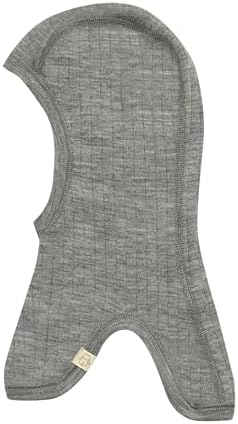 DILLING Rib-knitted children's balaclava - organic merino wool