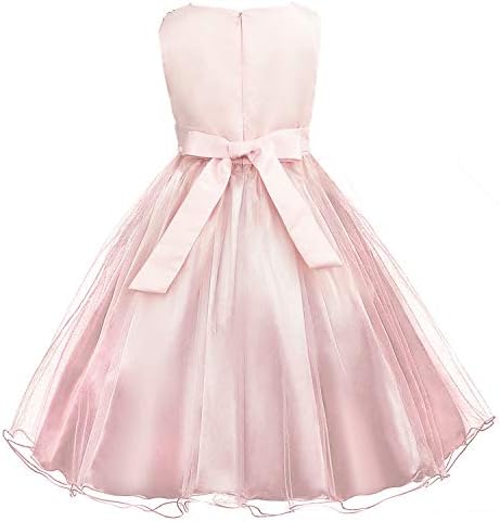 Discoball Girls Princess Dress Sequin Tulle Flower Pageant Birthday Party Wedding Bridesmaid Girl Dresses For 3-12 Years