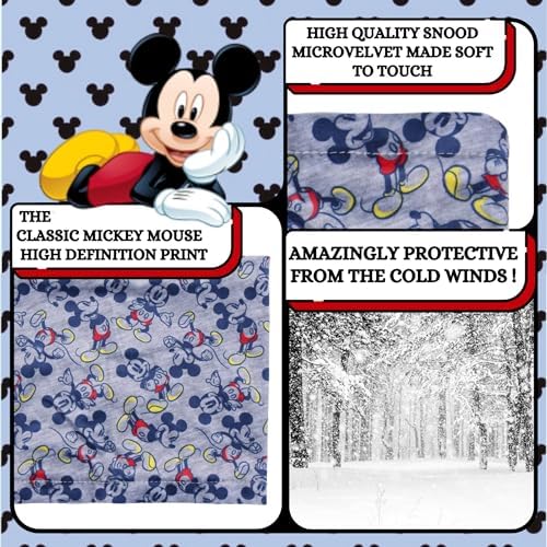 Disney Boys Mickey Mouse 3 Piece Winter Set Bobble Hat + Gloves + Snood Scarf