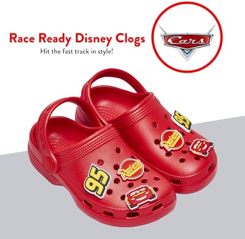 Disney Cars Boys Clogs Lightning McQueen Boys Shoes Kids Clogs Official Cars Merchandise