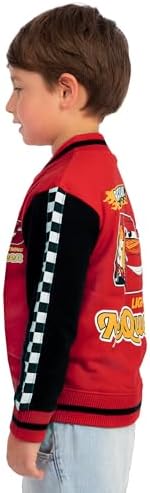 Disney Cars Boys Jacket Lightning McQueen Boys Bomber Jacket Lightning Baseball Jackets Ages 18 Months To 8 Years