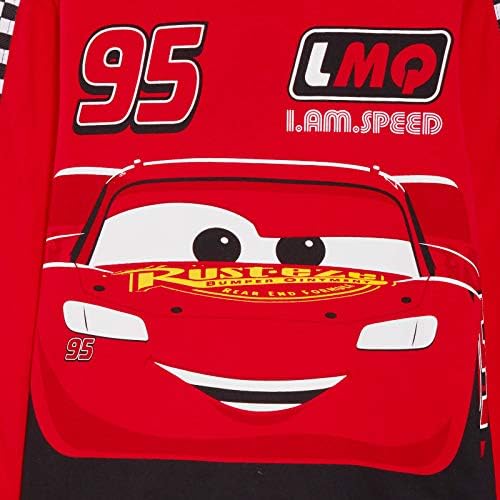 Disney Cars Pyjamas Kids Lightning McQueen Full Length Racing Driver Dress Up Pjs Set Nightwear