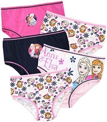 Disney Girls Briefs Frozen Briefs Pack of 5 Anna & Elsa