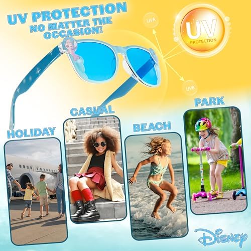 Disney Girls UV Protection Sunglasses Case And Hair Accessories Set Girls Gifts