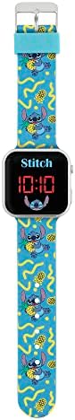 Disney Lilo And Stitch Character Print Strap LED Watch LAS4038