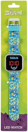 Disney Lilo And Stitch Character Print Strap LED Watch LAS4038