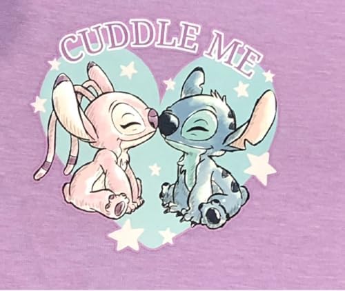 Disney Lilo & Stitch Girls 2 Piece Pyjamas Set Cuddle Me Multicoloured Age 5-12 Years
