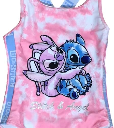 Disney Lilo & Stitch Girls Swimsuit One Piece Swimming Costume Ages 5 To 13 Years Old