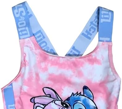 Disney Lilo & Stitch Girls Swimsuit One Piece Swimming Costume Ages 5 To 13 Years Old