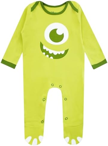 Disney Monsters Inc Baby Newborn Sleepsuit With Hat Mike Wazowski Costume Monsters Inc Baby Grow Costume Ages 0 To 18 Months