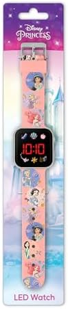 Disney Princess Girl's Digital Quartz Watch With Silicone Strap PN4398