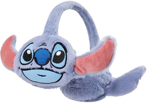 Disney Stitch Fluffy Earmuffs for Girls Cosy Winter Accessories - Cute Gifts for Girls