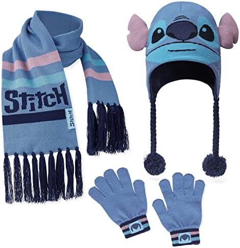 Disney Stitch Girls Beanie Scarf Teenagers Kids Gloves Winter Accessories School Travel Stitch Gifts Choose from Sets