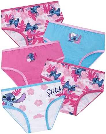 Disney Stitch Girls Underwear 5 Pack Girls Knickers Lilo And Stitch Kids Underwear Ages 3 To 10 Years