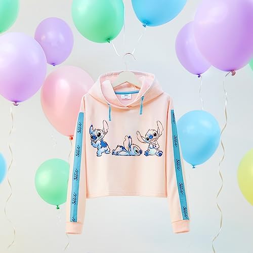 Disney Stitch Hoodie For Girls - Cropped Sweatshirt Fashion Top For Girls And Teenagers 7-14 Years - Stitch Gifts